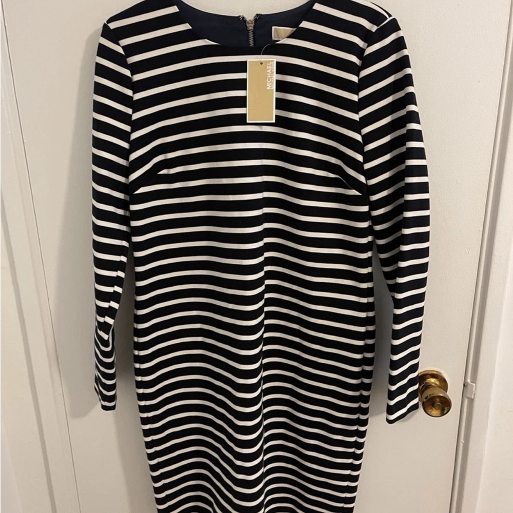 Michael Kors Long Sleeve Dress in Classic Black